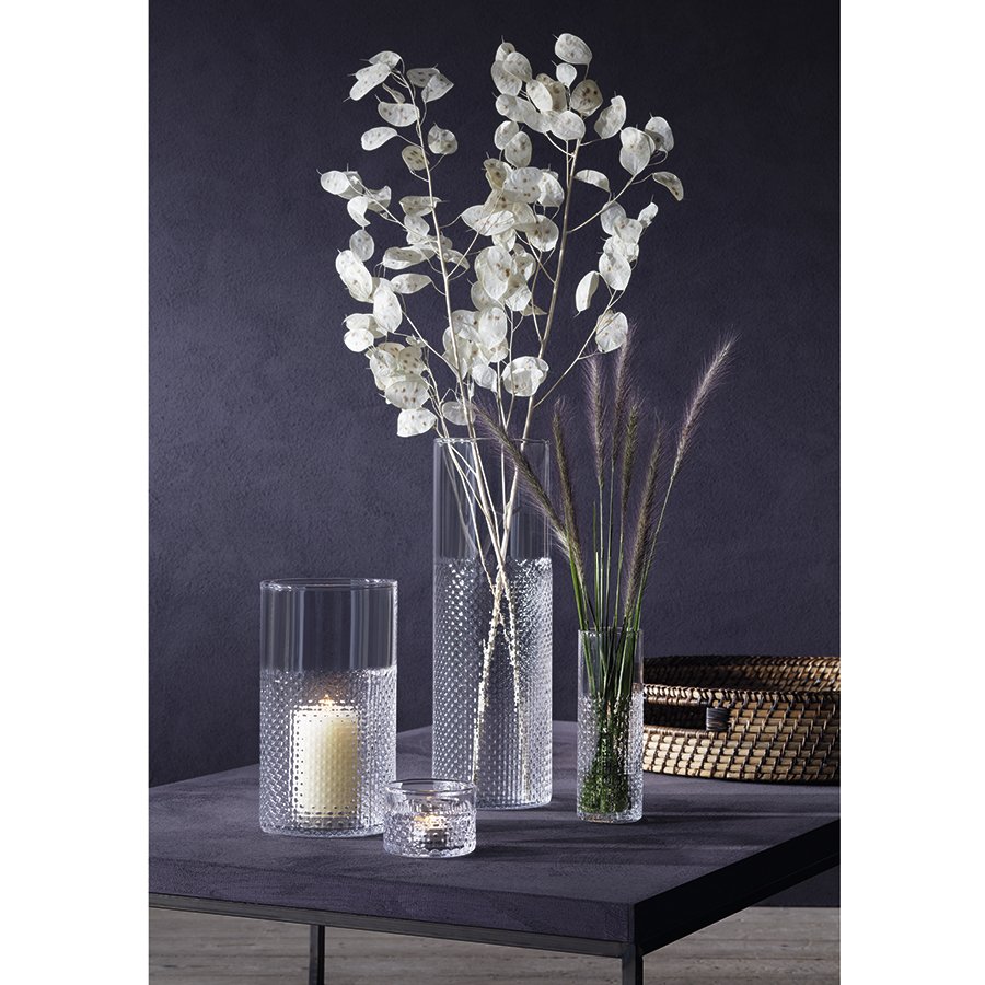 Ваза стеклянная прозрачная 40 см Wicker LSA INTERNATIONAL - 00-3894925 Прозрачный  - Вид №3