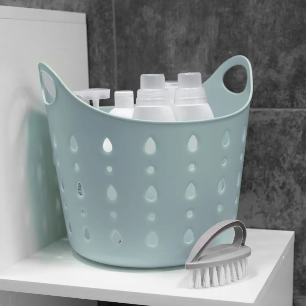 Корзина для белья Berossi CubaLibra ИК 74975000 10 л цвет серая мистерия STLM-2206430 - Вид №5