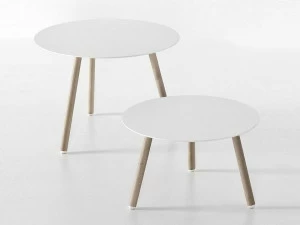 Kristalia Круглый деревянный журнальный столик Bcn