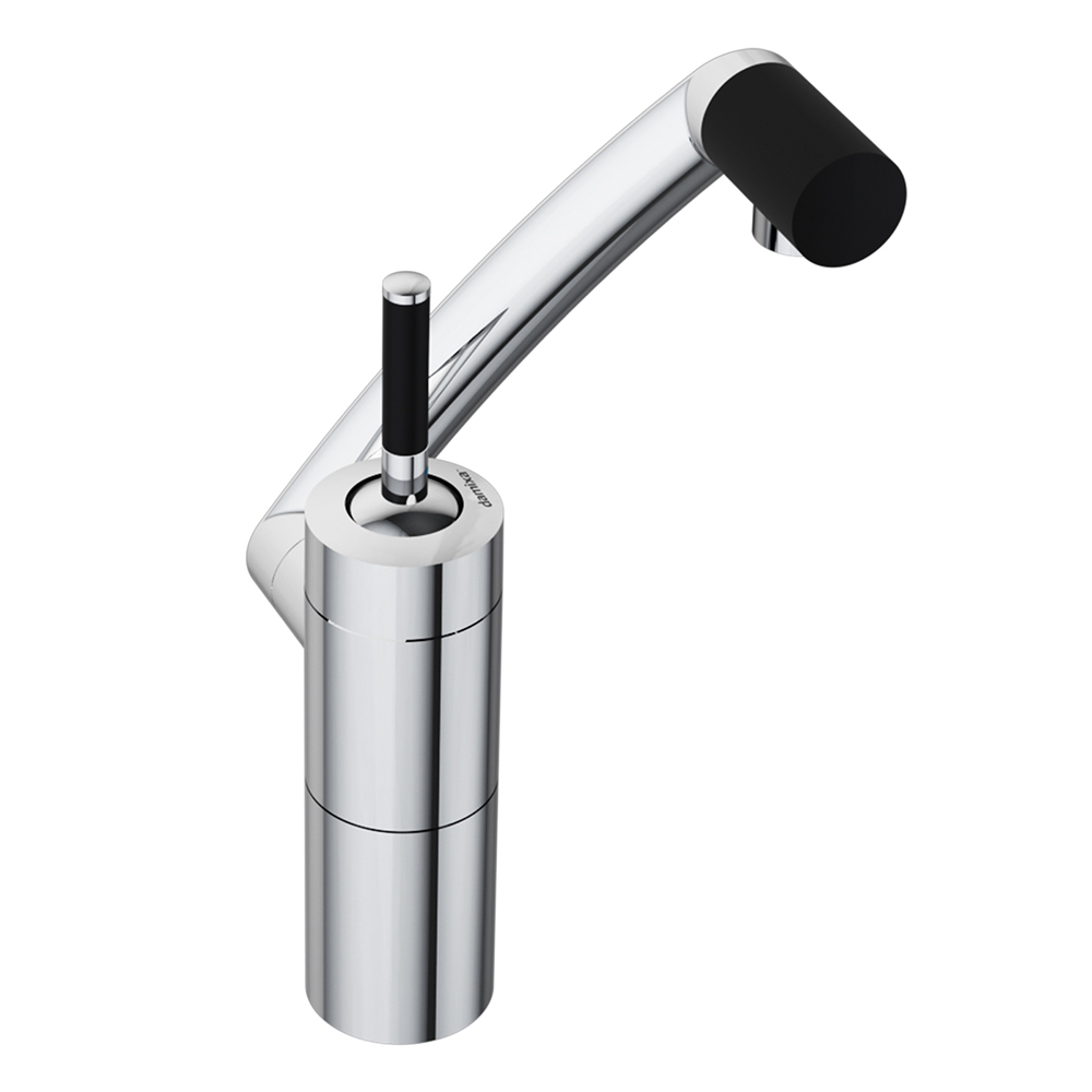 290217464 смеситель для умывальника поворотный излив 186 мм (черный) шт Damixa Arc - Вид №2