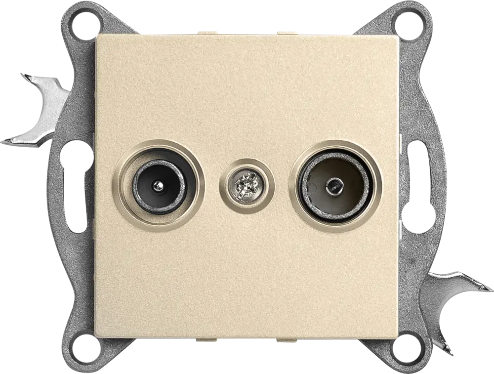 ТВ-розетка оконечная Gusi Electric для кабельного и спутникового ТВ 83864443