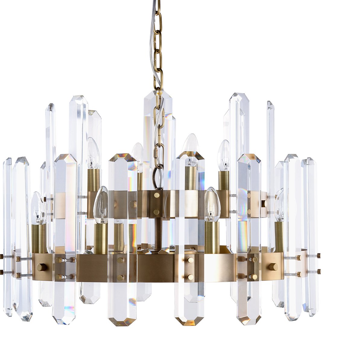 Светильник подвесной 42х61,5 см золотой Bonnington BRCH9058 DELIGHT COLLECTION ДИЗАЙНЕРСКИЕ 00-3883072 Золото;прозрачный  - Вид №1