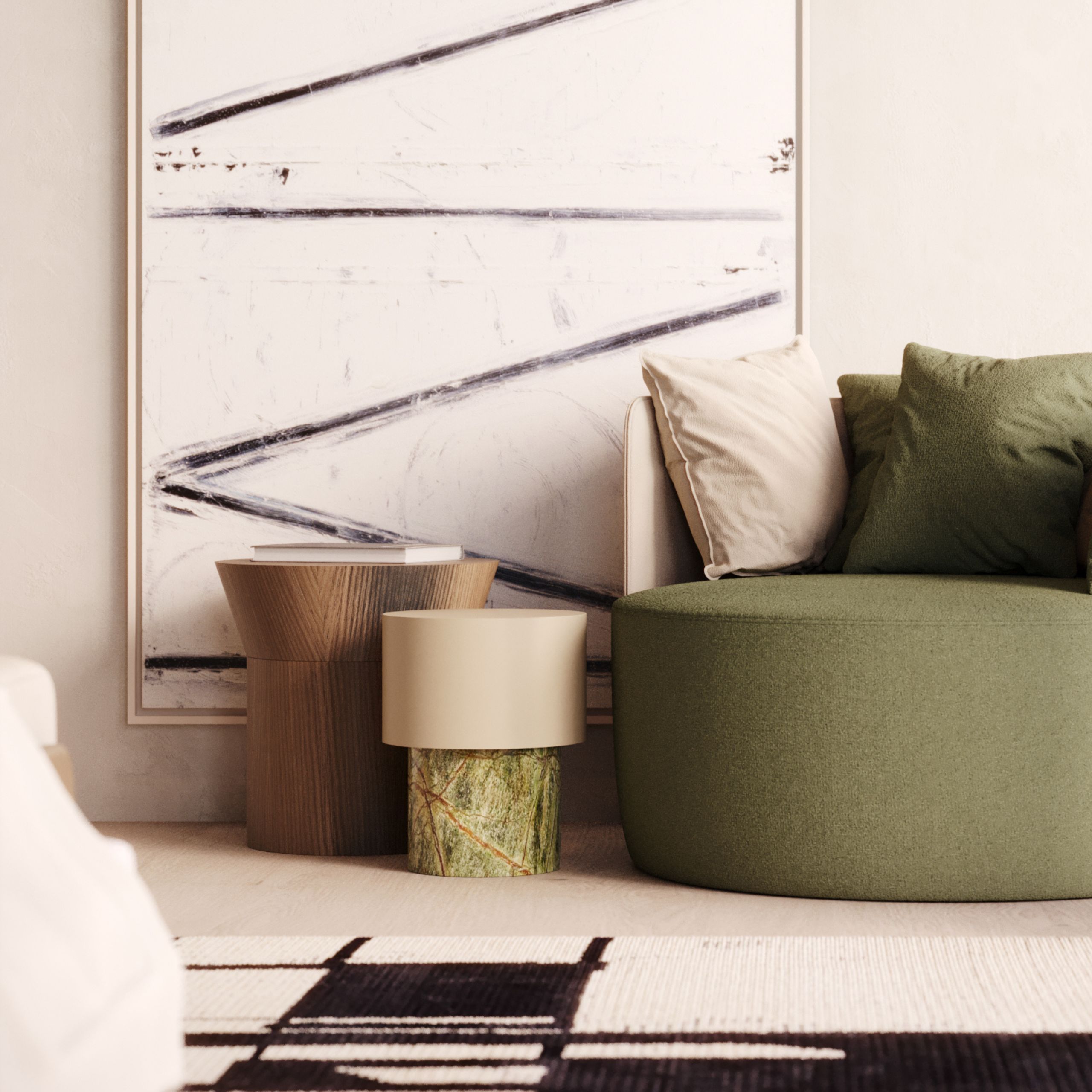 Круглый деревянный журнальный столик Stylish Club Toro ARCH-00037259 - Вид №5