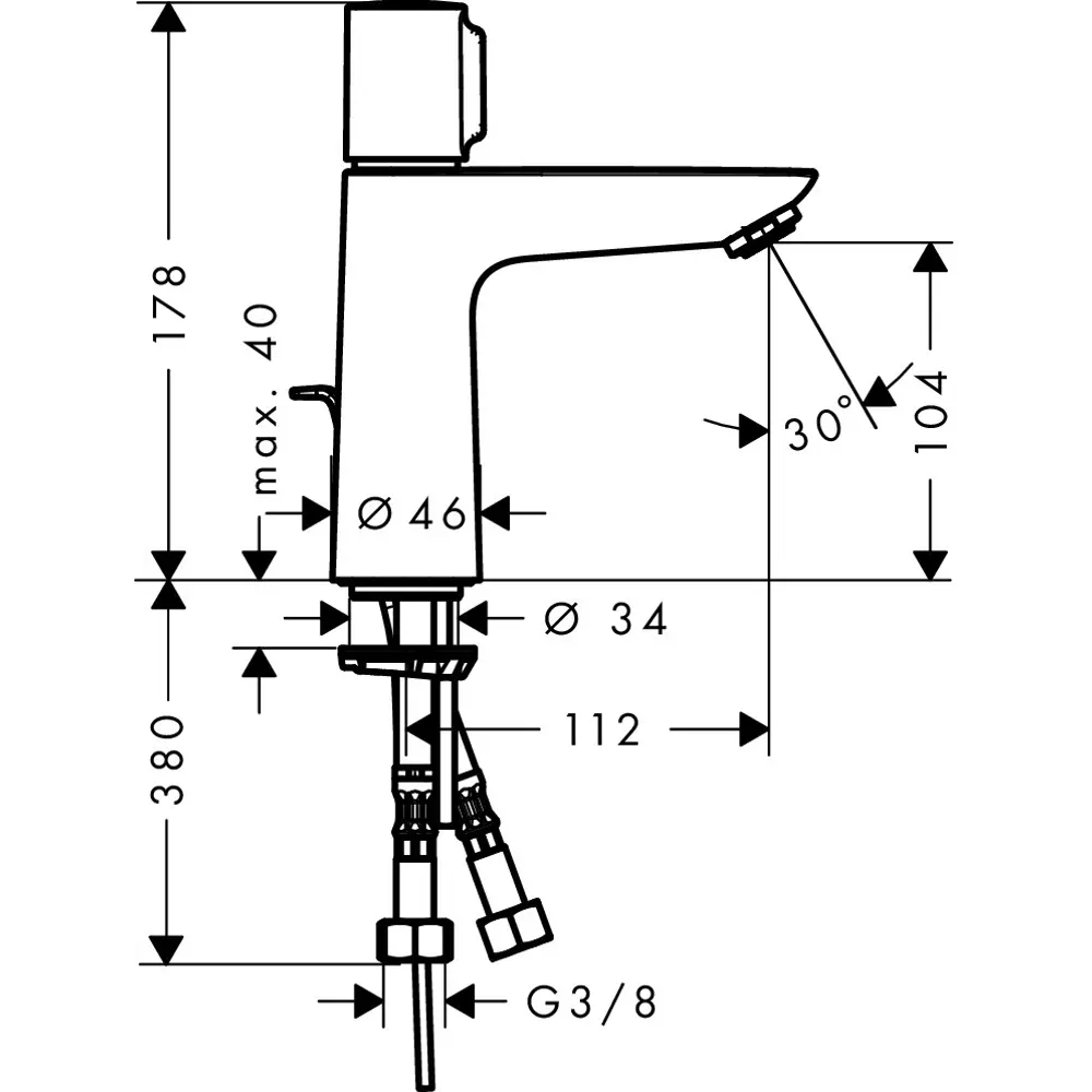 Смеситель для раковины Hansgrohe Talis Select однорычажный цвет хром 81971433 STLM-2002956 - Вид №11