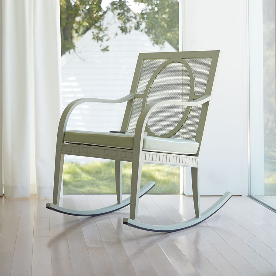 Алюминиевое кресло-качалка с порошковым покрытием с подлокотниками JANUS et Cie Savannah ARCH-00020138 - Вид №4