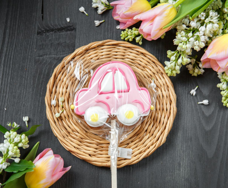 9653 Пряник Машинка розовая Вкусляндия  - Вид №2