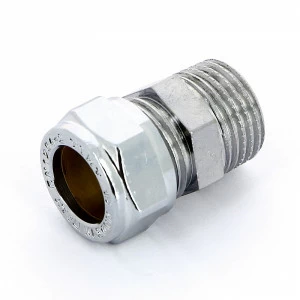 Муфта обжим-Н хромированная TIEMME 15х1/2"