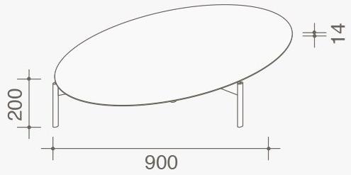 Lema Круглый овальный журнальный столик sun-id-1414362 - Вид №6