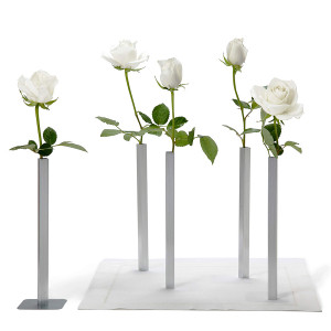 PE543 Набор магнитных ваз magnetic vase серебристый Peleg Design