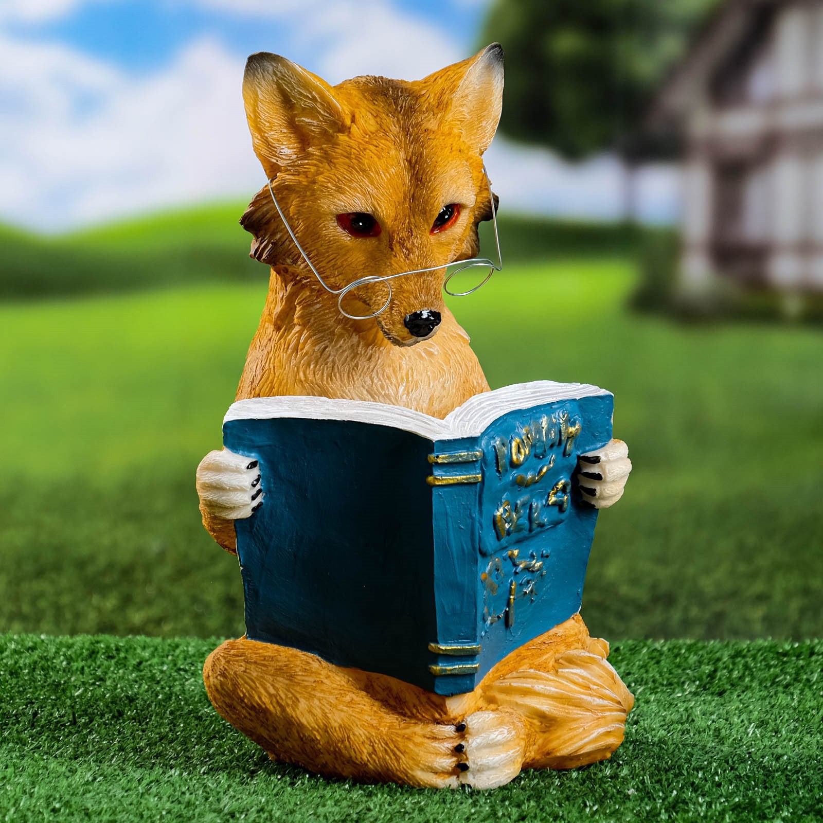 90270231 Садовая фигура "Лиса с книгой" 30х19х17см STLM-0159633 ХОРОШИЕ СУВЕНИРЫ