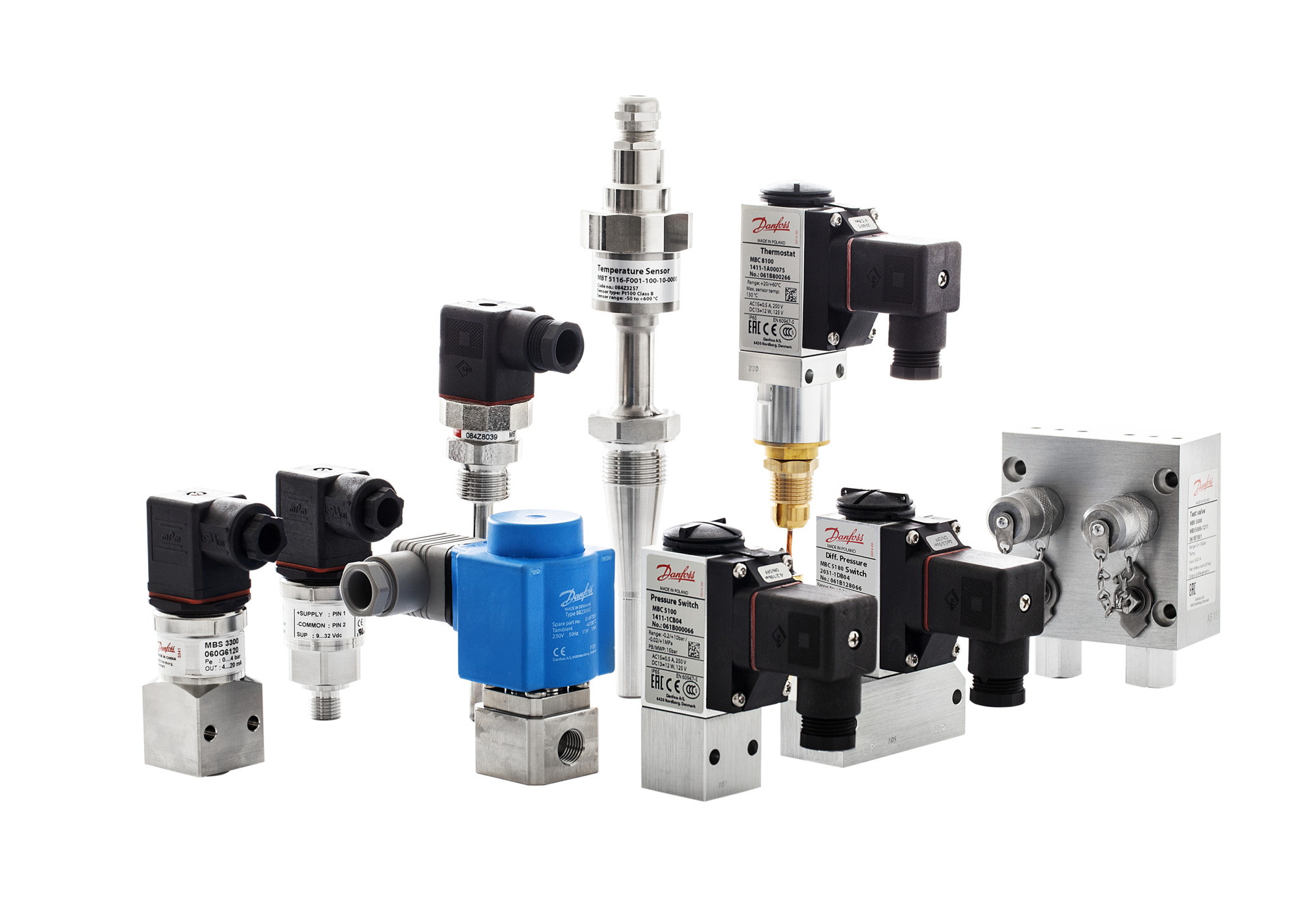 Danfoss MBT5250 — термопреобразователи сопротивления платиновые со сменным чувствительным элементом MBT 5250 Термопреобразователь сопр-ия 084Z2113  - Вид №1