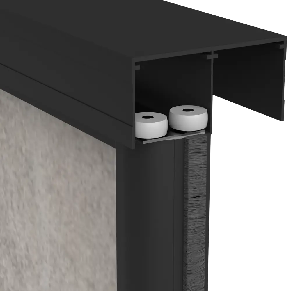 Дверь-купе KONSENSA 244.5x70.4 см МДФ цвет бетон профиль черный STLM-2097520 - Вид №4