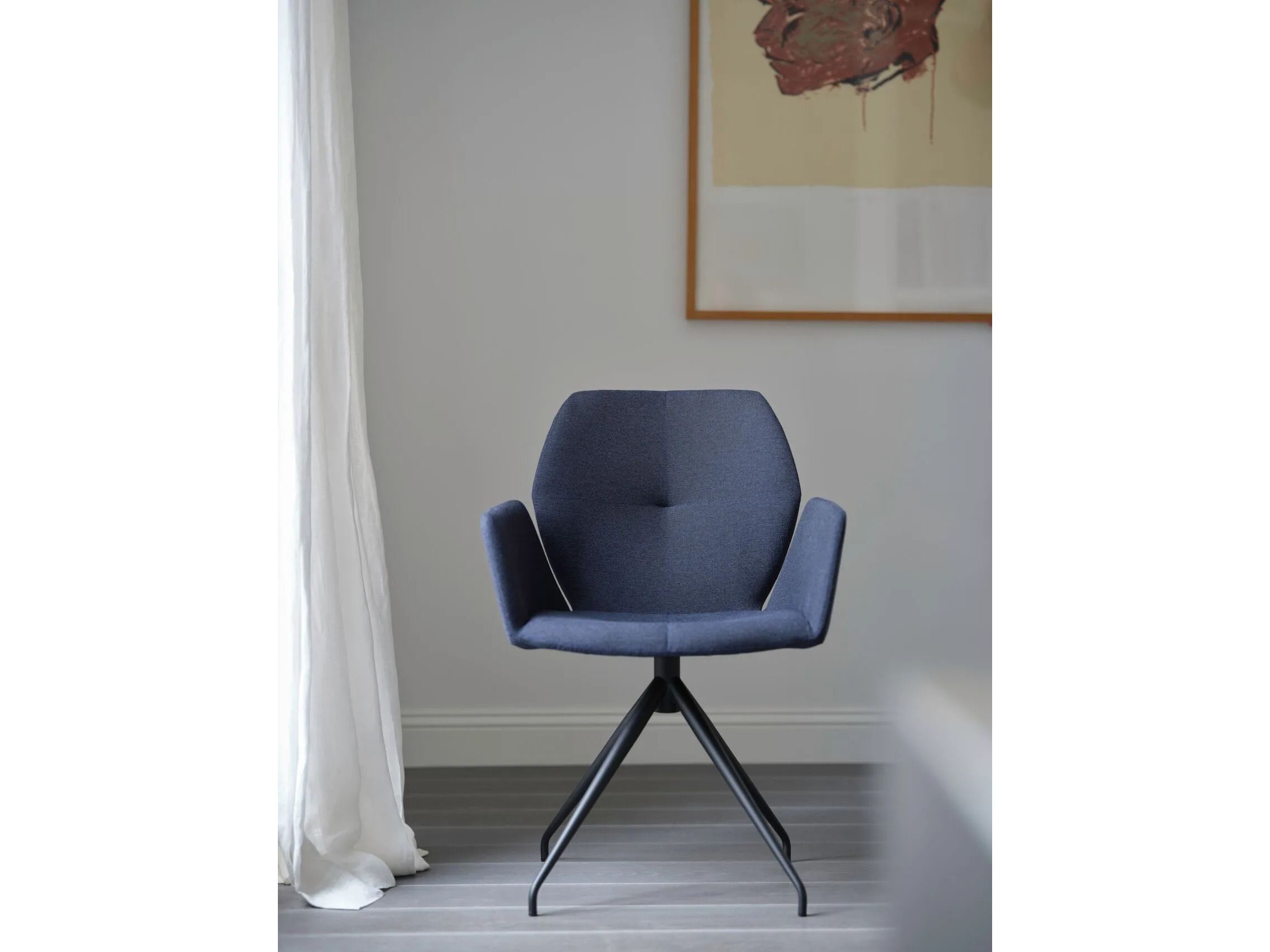 Тканевый поворотный стул с подлокотниками Mobitec Moods ARCH-00059902 - Вид №3