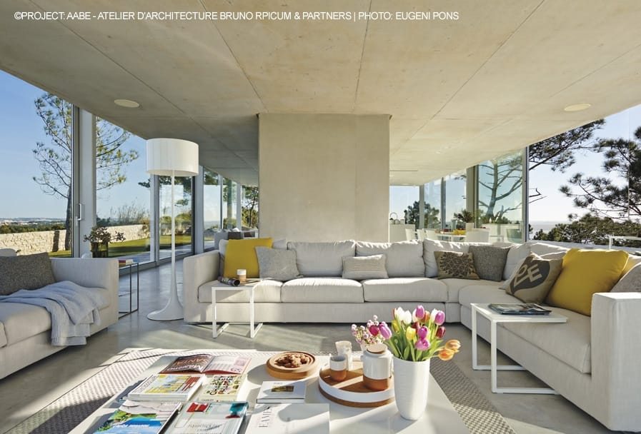 Секционный диван из ткани Flexform ARCH-00121255 - Вид №2