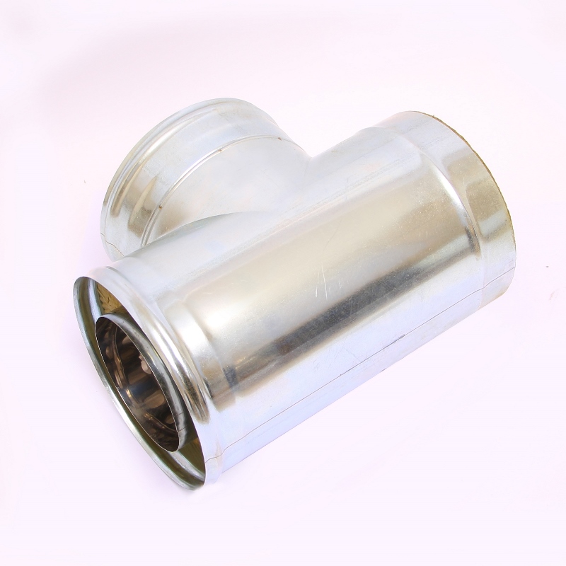 Сэндвич-тройник 90" Ferrum Ф160х250 нержавеющая сталь (430/0,5мм) FD11160N4FF - Вид №2