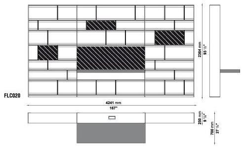B&B Italia Модульный открытый книжный шкаф Flat.c sun-id-1463765 - Вид №21