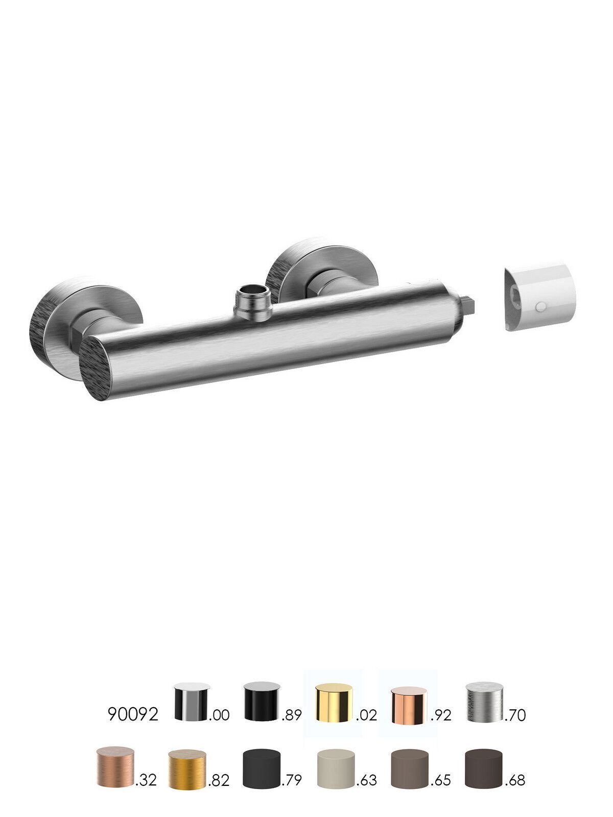 Внешний однорычажный смеситель для душа с 2 отверстиями Rubinetterie Frattini Narciso S ARCH-00122493 - Вид №12