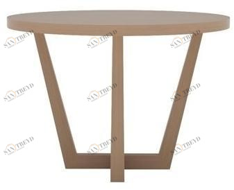 Andreu World Высокий круглый журнальный столик из дуба Uves occasional Me3697 / me3701