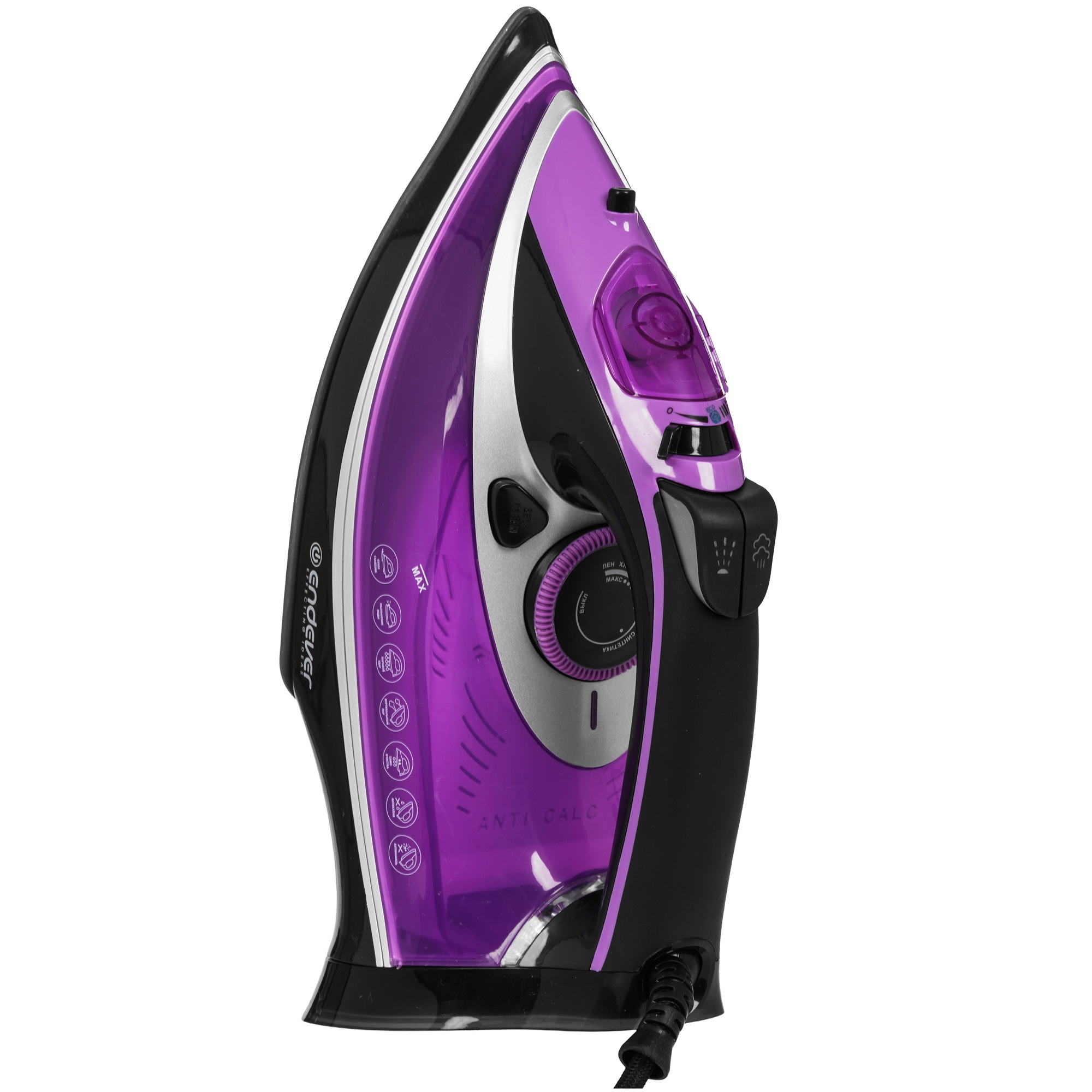 9912316 Утюг Endever Delta-222 фиолетовый STDN-0077884