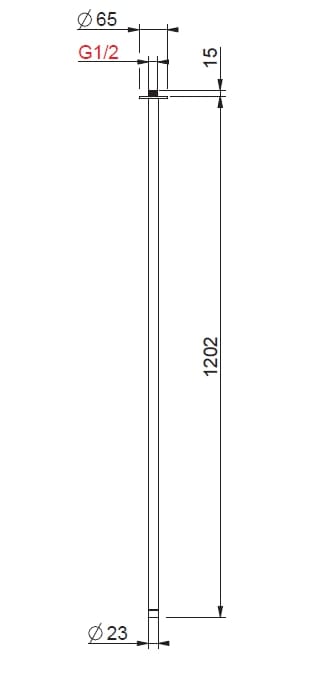 Из нержавеющей стали потолок дозирования носик для умывальника BEAMTECH Timeless ARCH-00114883 - Вид №1