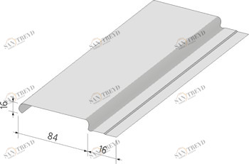 Реечный потолок Албес белый матовый 0,85см 4м Albes 1245