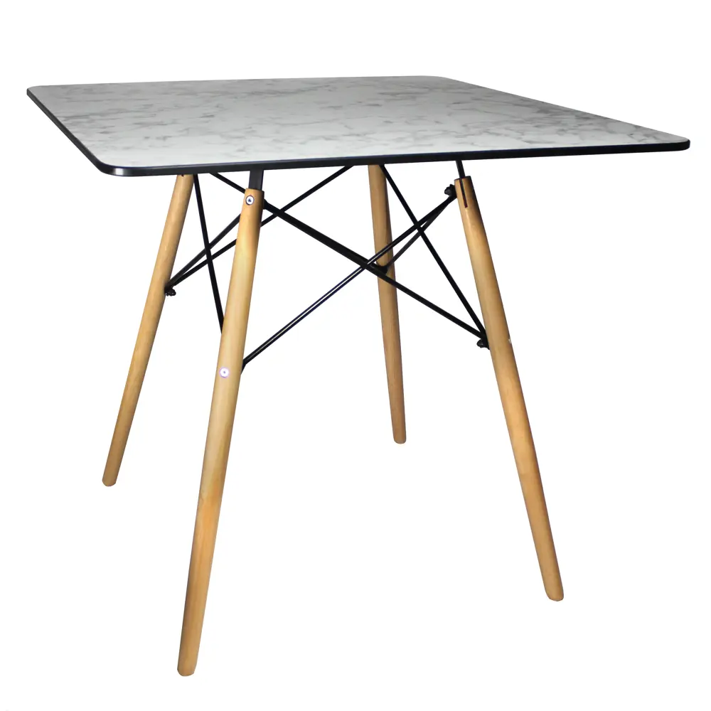 Стол кухонный Instam STI-S80 5154-02 квадрат 80x75x80 см дерево цвет светлый мрамор 87746722 STLM-2002188 Santreyd - Вид №1