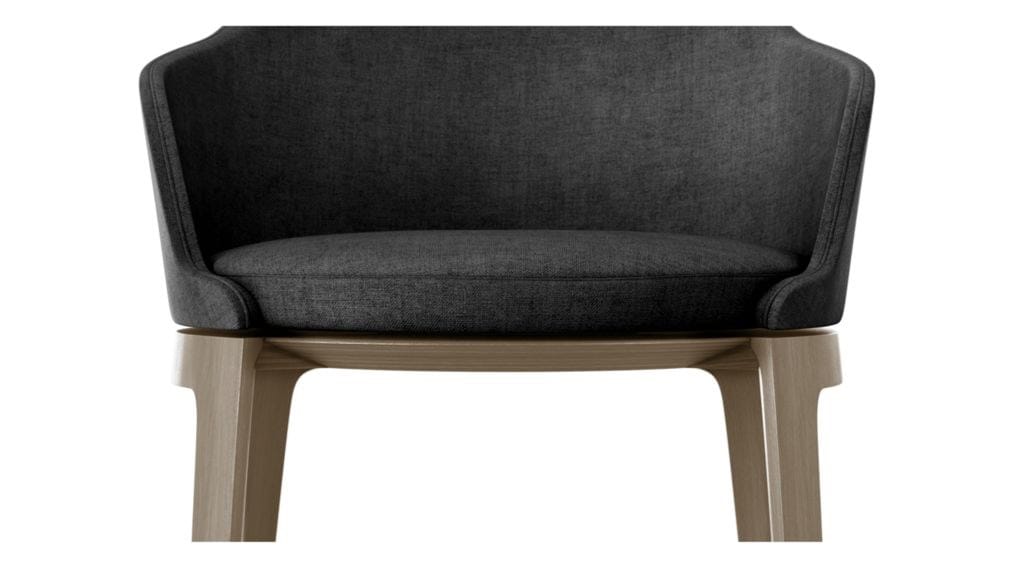 Тканевый поворотный стул с подлокотниками ROCHE BOBOIS TOURNICOTI ARCH-00134966 - Вид №4