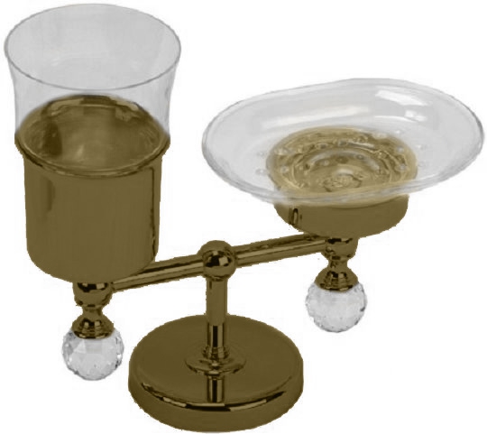 Держатель стакана и мыльницы настольный MIGLIORE Amerida ML.AMR-60.410.CR хром  - Вид №1