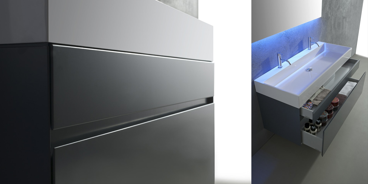 Комплект мебели №7 126 см Antonio Lupi GESTO E LOGIKA Antoniolupi 7GESTOELOGIKA - Вид №1