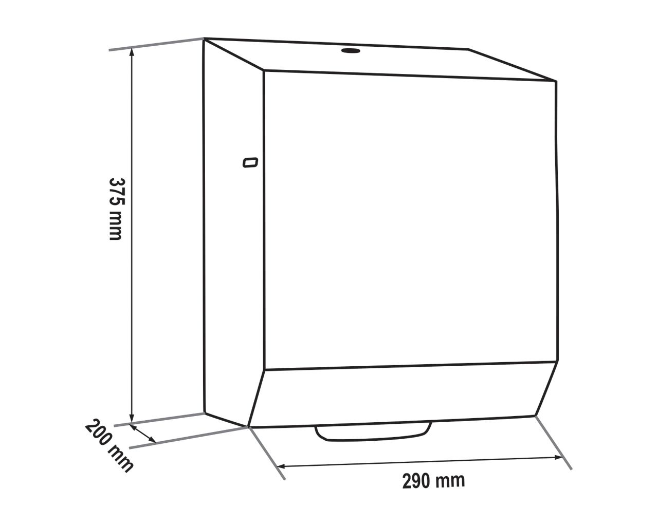 CSP503 Автоматический бесконтактный диспенсер бумажных полотенец в рулонах STELLA AUTOMATIC MAXI, полированная сталь Merida  - Вид №1