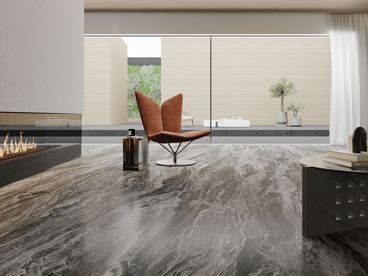 Мраморный пол / покрытие GANI MARBLE TILES NEW SILVER FANTASY ARCH-00052560