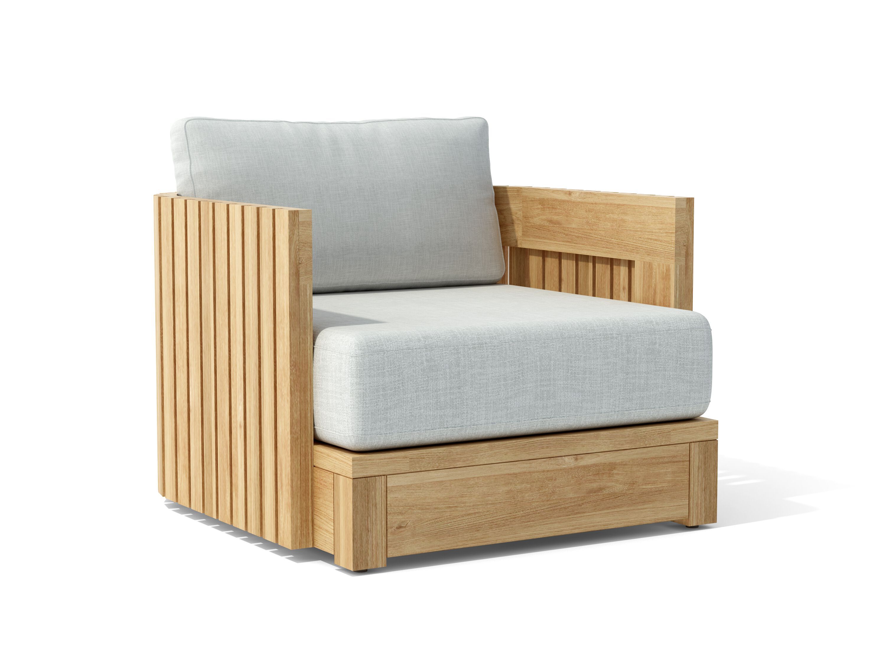 Садовое кресло из тикового дерева с подлокотниками Walters Bay ARCH-00071308