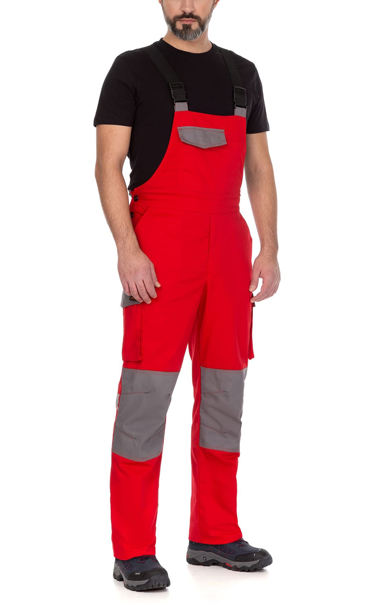 64647 Костюм  NEW 2 красный с серым STATUS  Летняя спецодежда  размер 60-62/182-188  - Вид №19