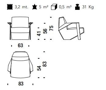 Кресло с подлокотниками MOROSO Silver Lake ARCH-00046079 - Вид №10