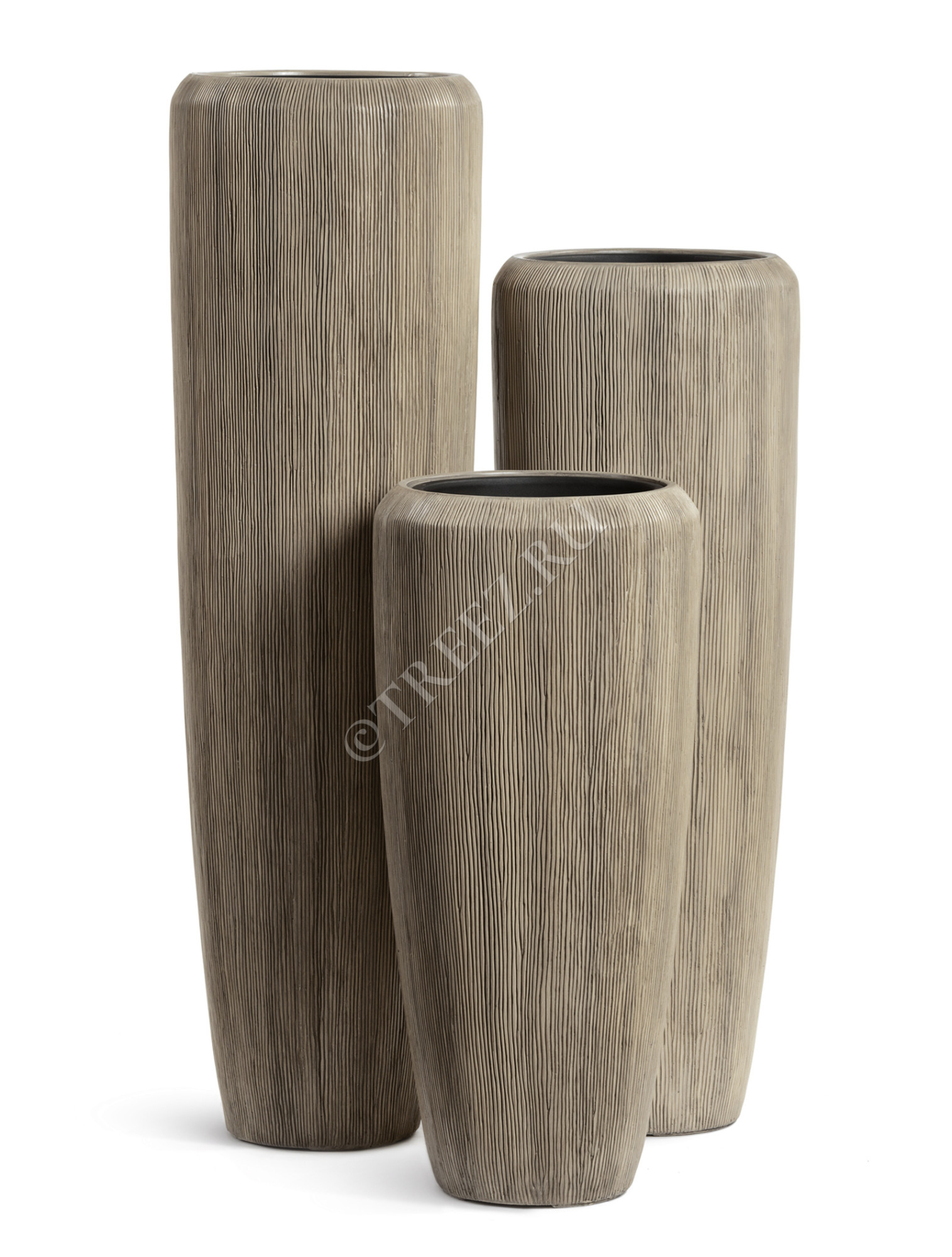 41.3321-06-049-BB-117 Кашпо  Effectory - серия Wow - Высокий конус Design - Капучино Цветочная коллекция 