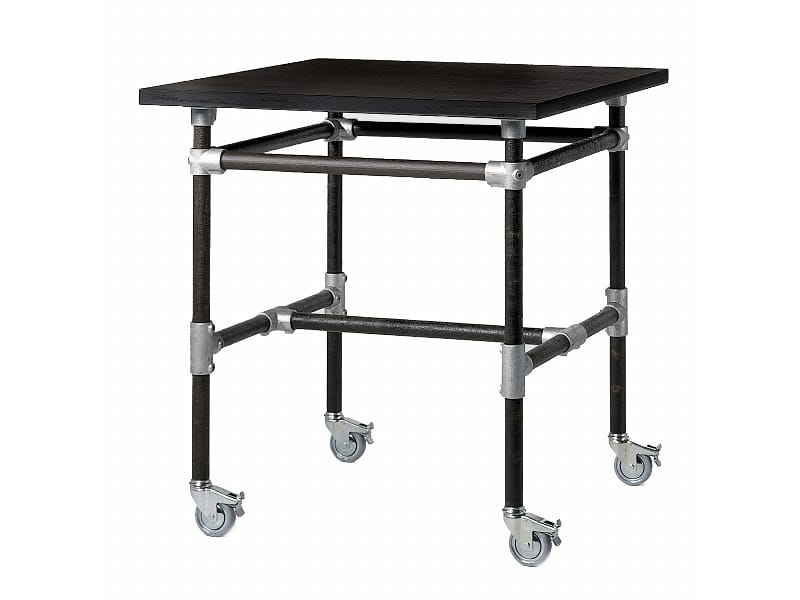Высокий квадратный деревянный стол с колесами LAMBERT промышленность ARCH-00138316