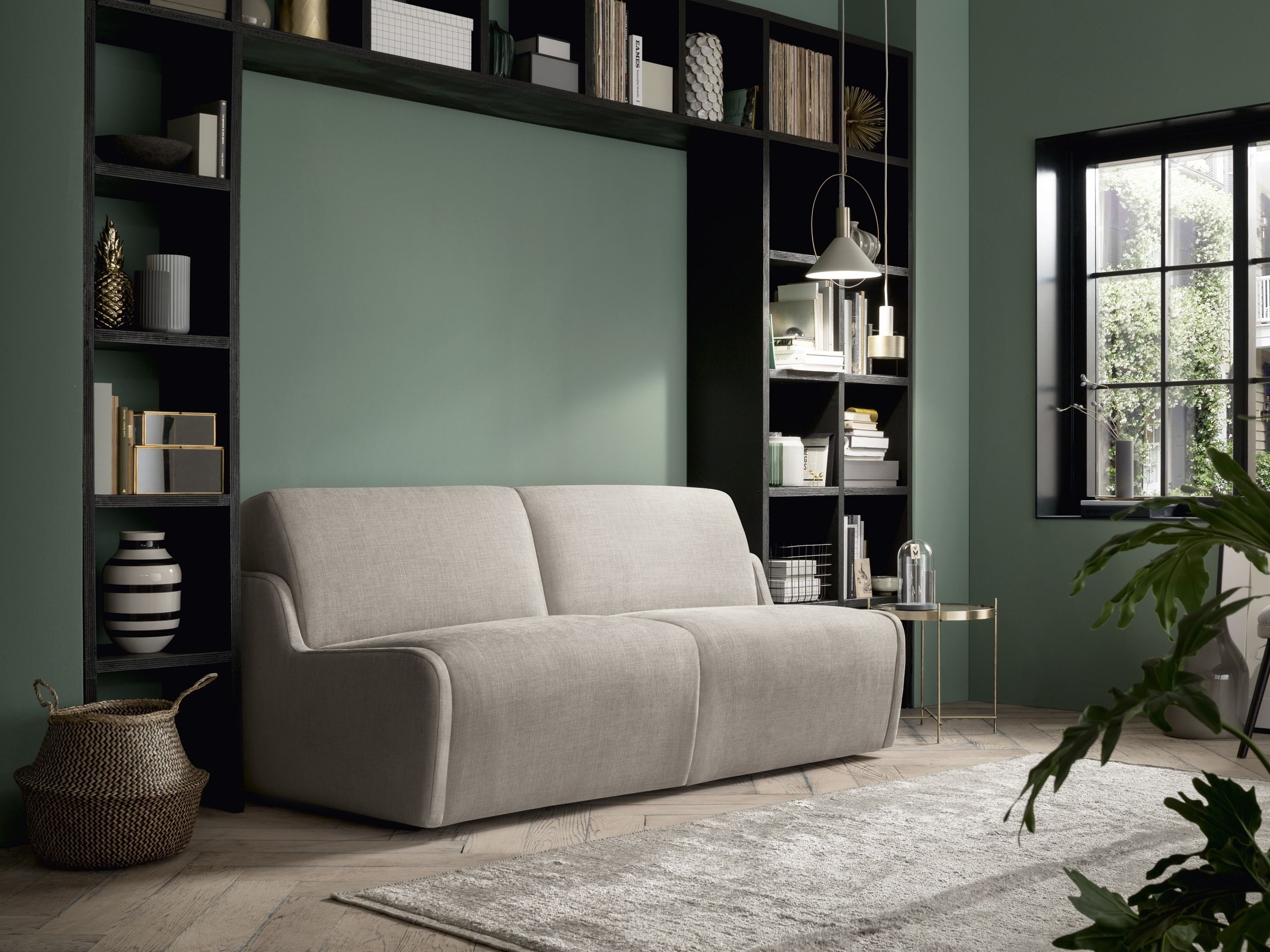 Двуспальный диван-кровать из ткани Felis Day &amp ARCH-00120168 - Вид №2