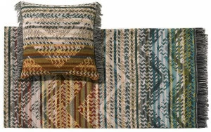 MissoniHome Плед из шерсти в полоску из жаккарда Dolomiti