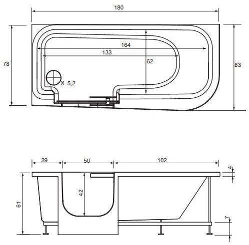 Gruppo Geromin Угловая гидромассажная ванна с душем For all sun-id-1384118 - Вид №1