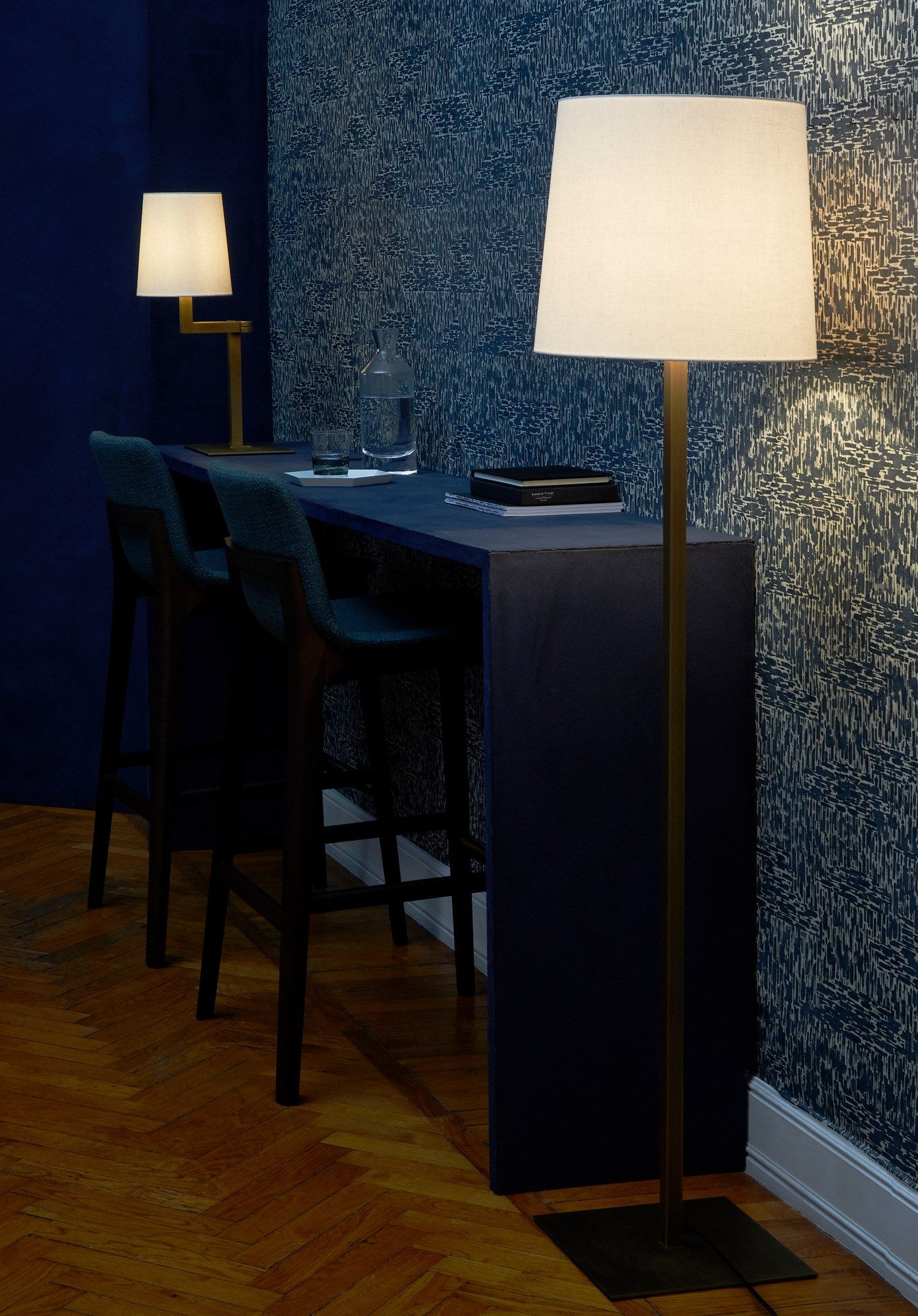 Регулируемая ткань светодиодная настольная лампа Contardi круглый ARCH-00147036 - Вид №2