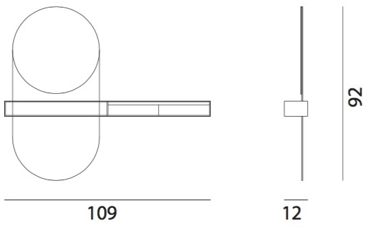 Medulum Зеркало с настенной полкой Vivian Vivian.m - Вид №2