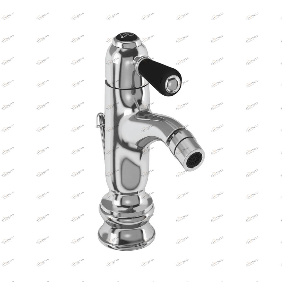 Смеситель для биде на 1 отверстие Regent, с донным клапаном [CHR23 BLA] Regent Burlington CH23 BLA, T4B