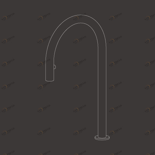 бортик поворотных излив с выдвижным ручным душем  FRE143 CEADESIGN 