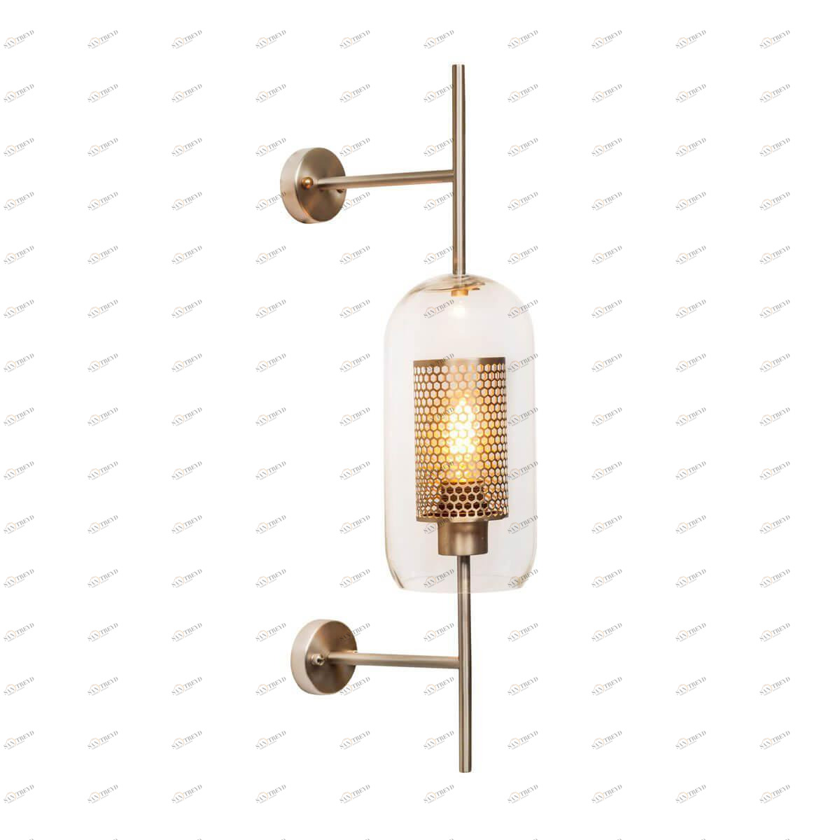 Бра настенное серебристое матовое Loft IT Heragon 2567-WD LOFT IT HERAGON 00-3930117 Никель;серебро 