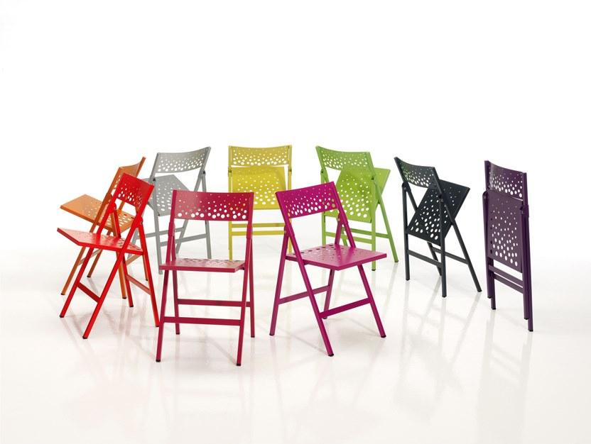 MOBLIBERICA Складной металлический стул Moon sun-id-1493913 - Вид №5