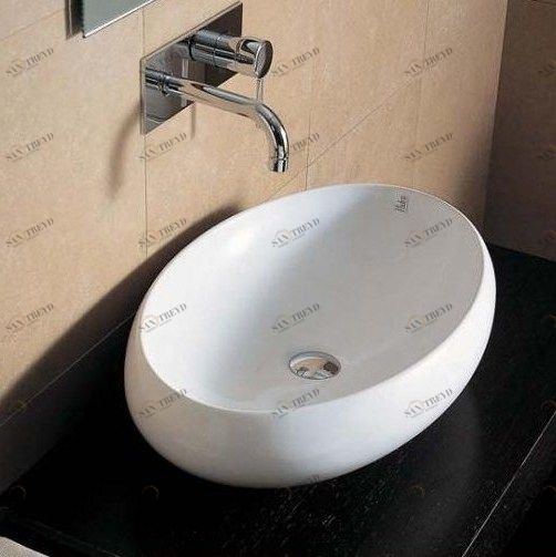 43428 Накладная раковина на столешницу  овальная Ceramica Hidra 