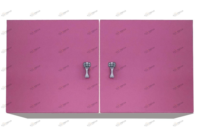 Полка детская навесная горизонтальная "Зефир" МАНДАРИН ЗЕФИР 178689 Белый;розовый Santreyd 