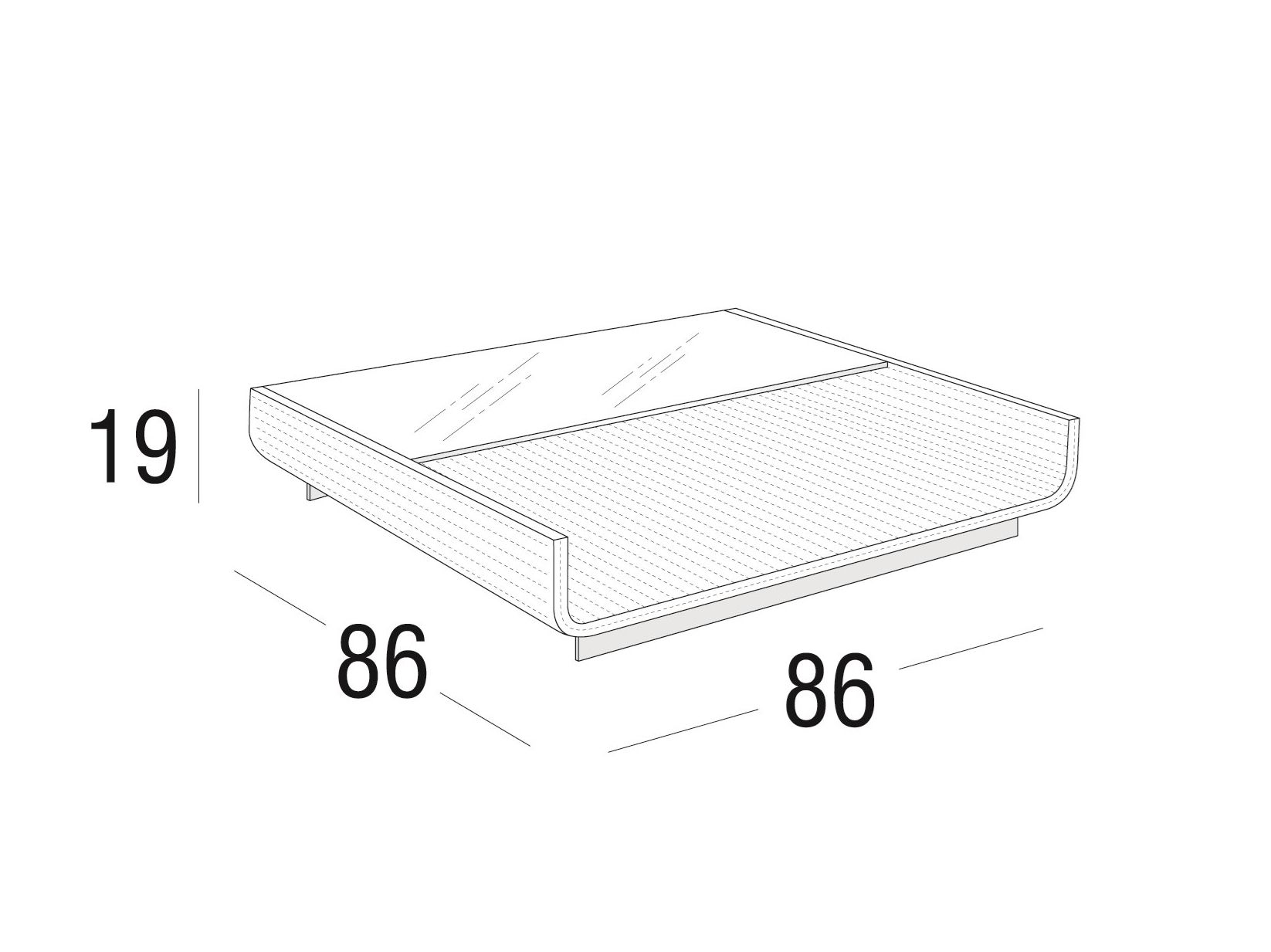 Журнальный столик из алюминия и стекла Roberti Hamptons ARCH-00094089 - Вид №6