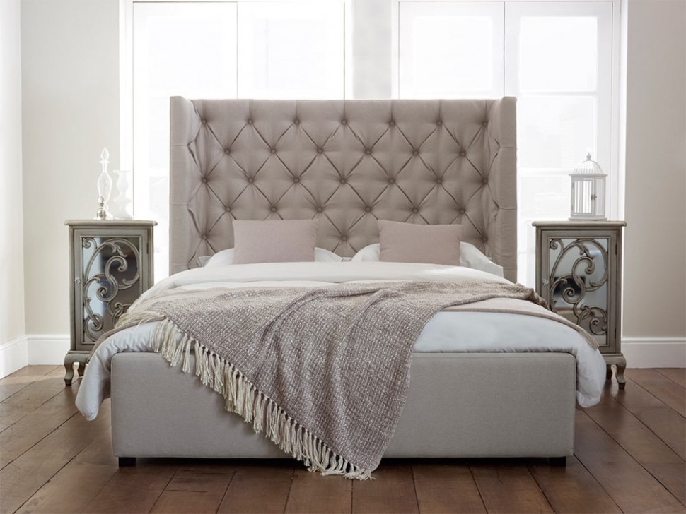Кровать двуспальная 180х200 бежевая Carlyle ICON DESIGNE ДИЗАЙНЕРСКИЕ 177946 Бежевый  - Вид №2