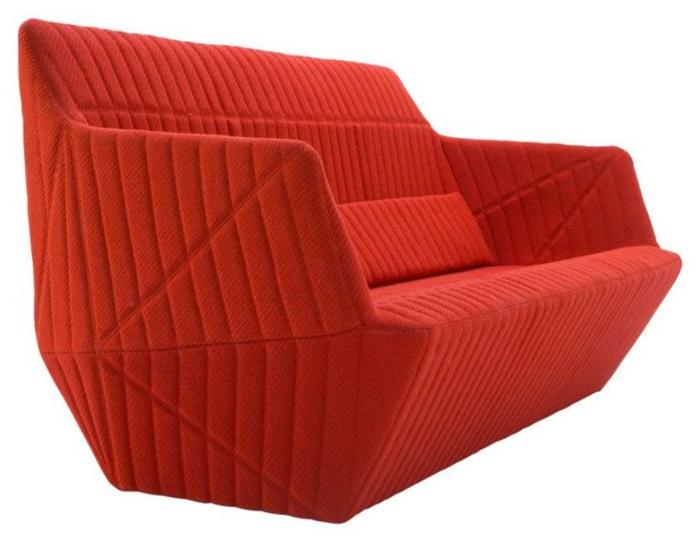 Ligne Roset 3-х местный тканевый диван Facett 14060405 - Вид №1